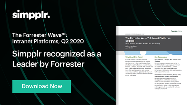 The Forrester Wave™: Intranet Platforms, Q2 2020